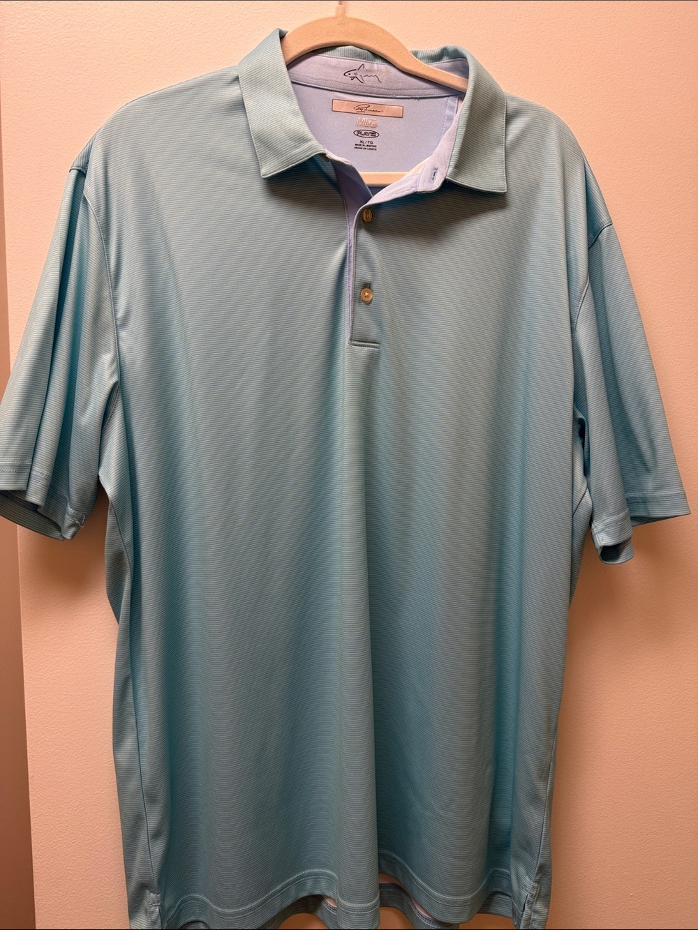 Greg Norman Collection Aqua Performance Polo